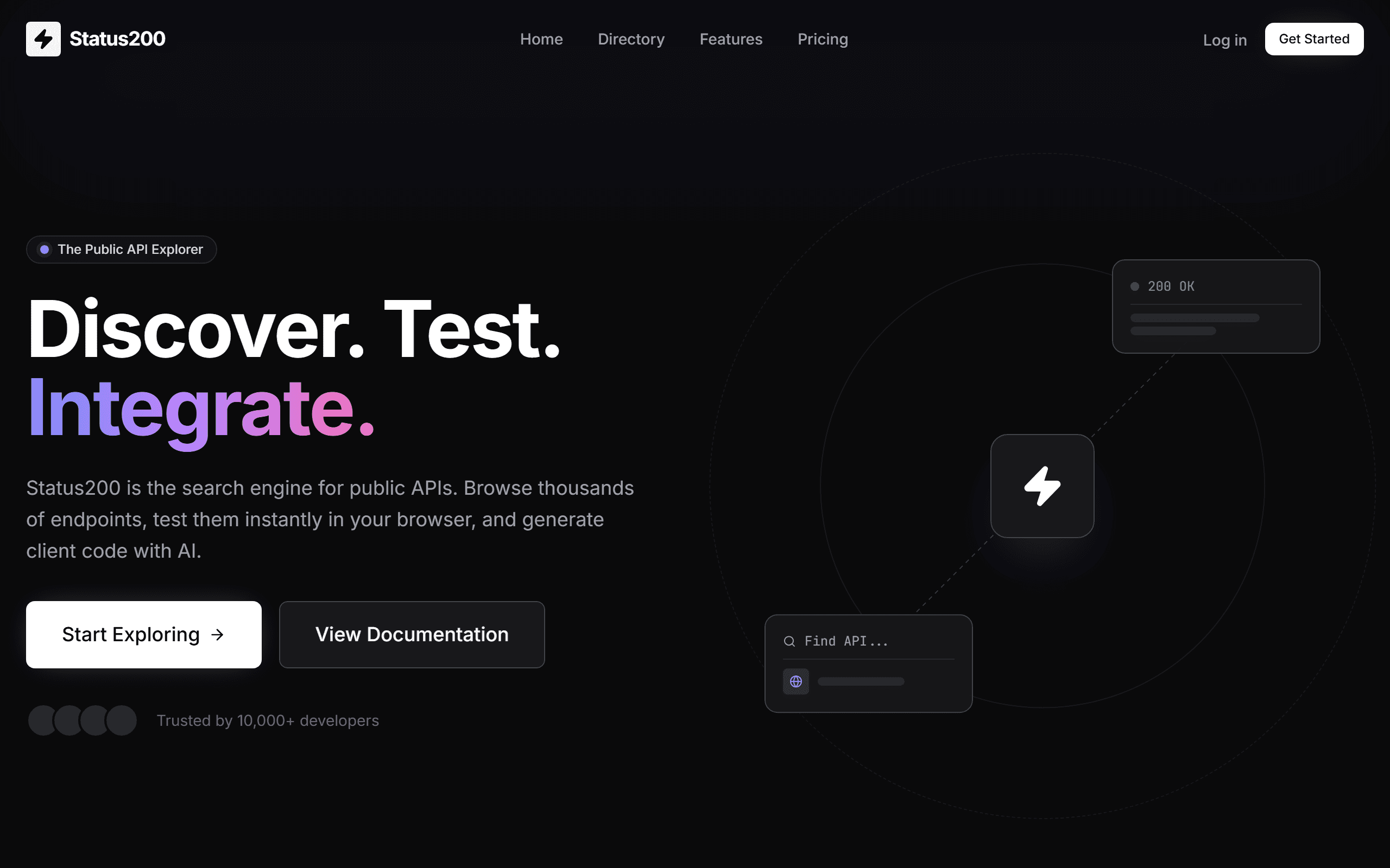 Status200 — a search engine for public APIs