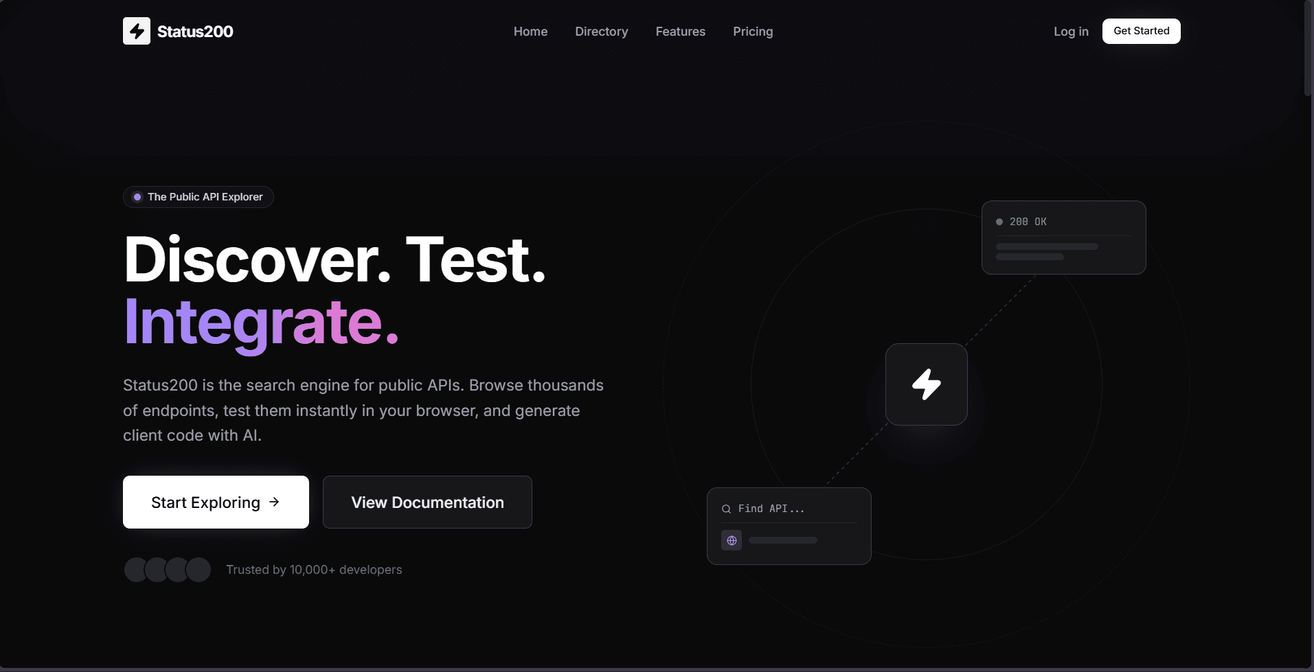 Status200 — a search engine for public APIs